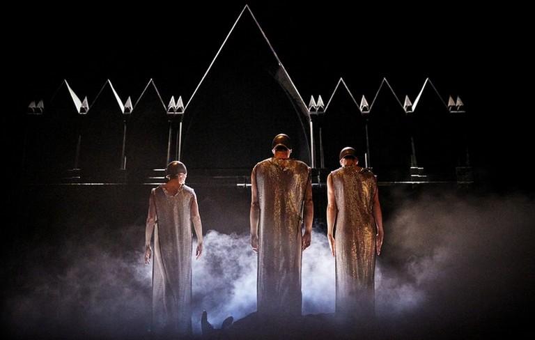 Prise de vue du spectacle Macbeth à la Comédie-Française
