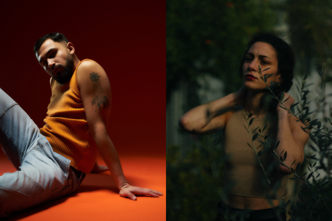 Portraits de 2 artistes
