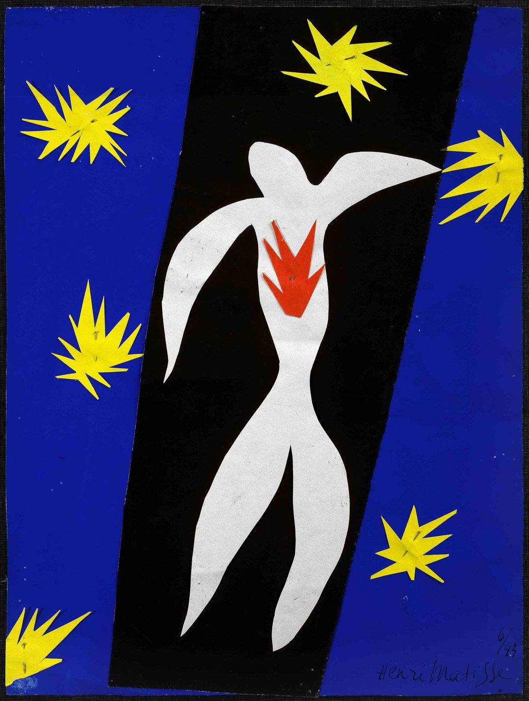 Visuel d'oeuvre de Matisse, La Chute d'Icare