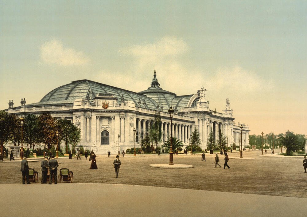 Visuel d'archive, vue du Grand Palais en 1900