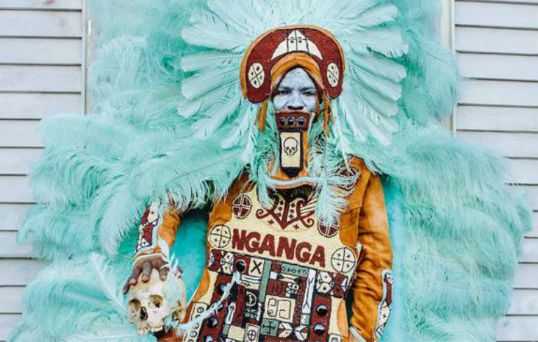 Visuel de l'exposition Black Indians de la Nouvelle-Orléans au musée du quai Branly - Jacques Chirac