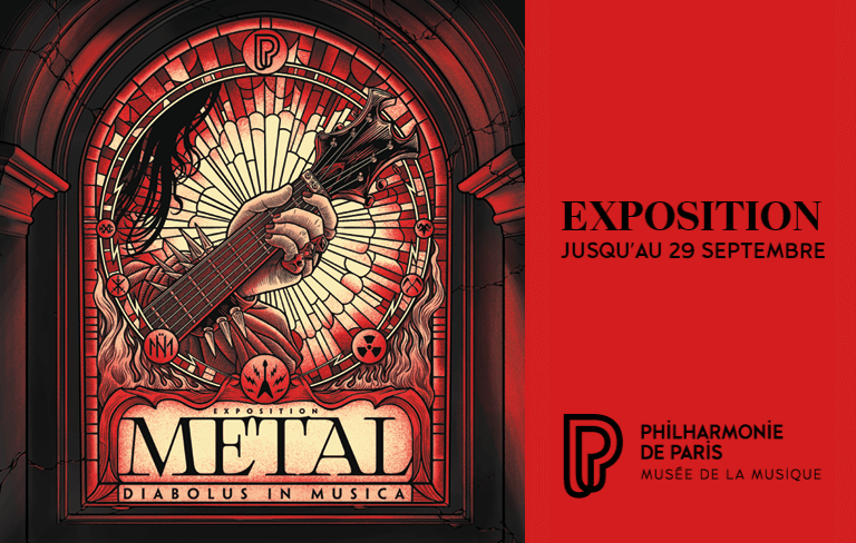 Visuel de l'exposition Metal jusqu'au 29 septembre à la Philharmonie de Paris