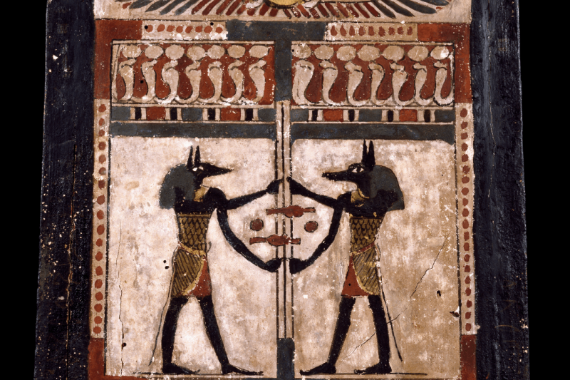 Coffret funéraire d’Hétepimen (détail), époque ptolémaïque, IIIe – IIe siècles av. J.-C.