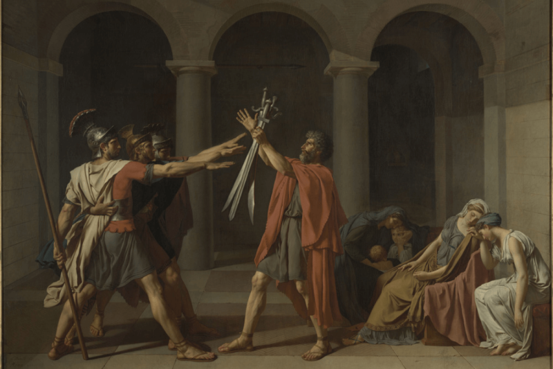 Le Serment des Horaces Jacques Louis David (1748-1825)