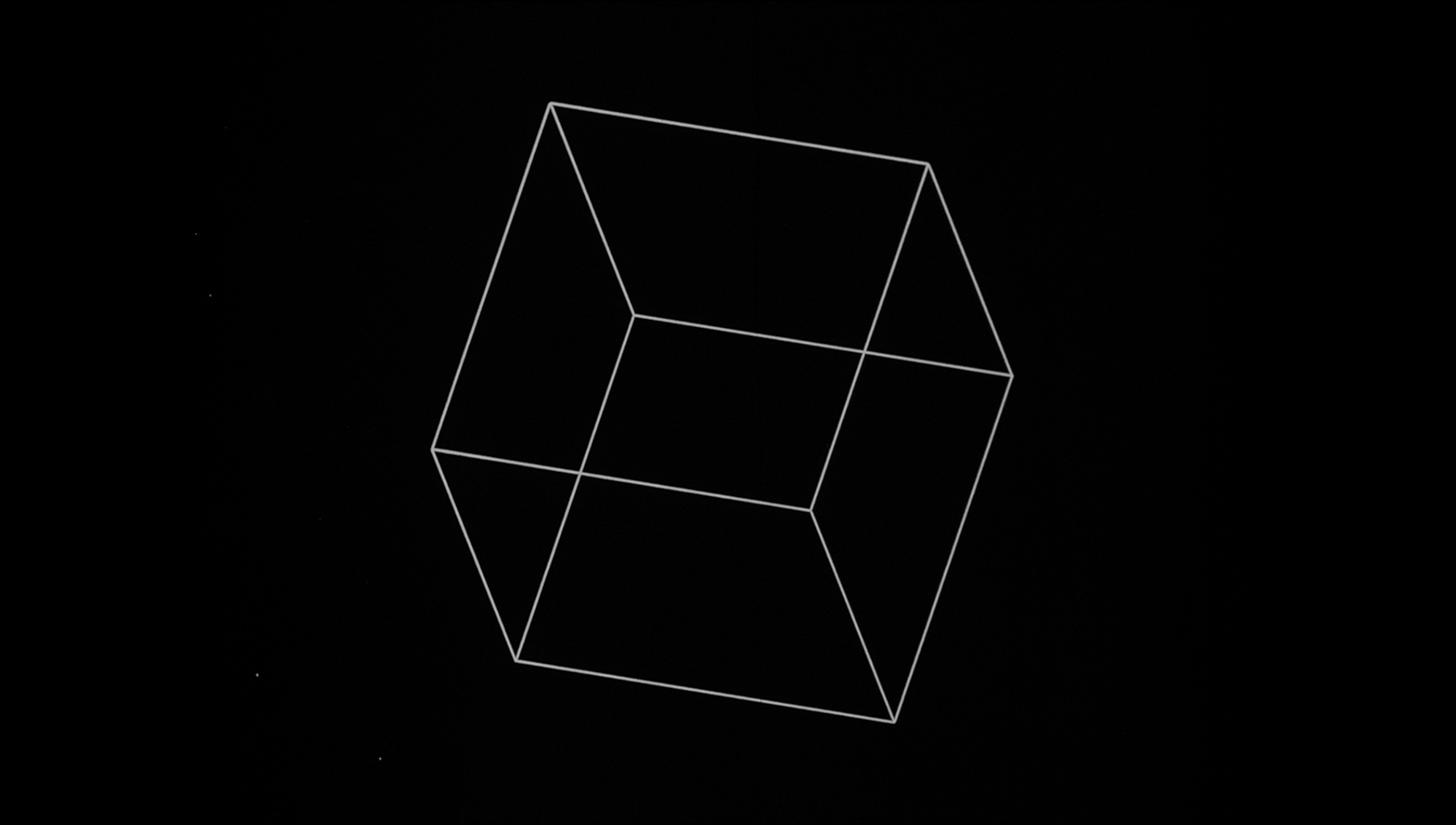 Manfred Mohr, Cubic Limit, 1973-1974. Film 16 mm algorithmique généré par ordinateur et converti en format digital, 4 minute © Manfred Mohr