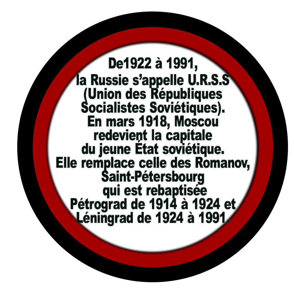 géolocalisation de l'URSS (1922-1991)