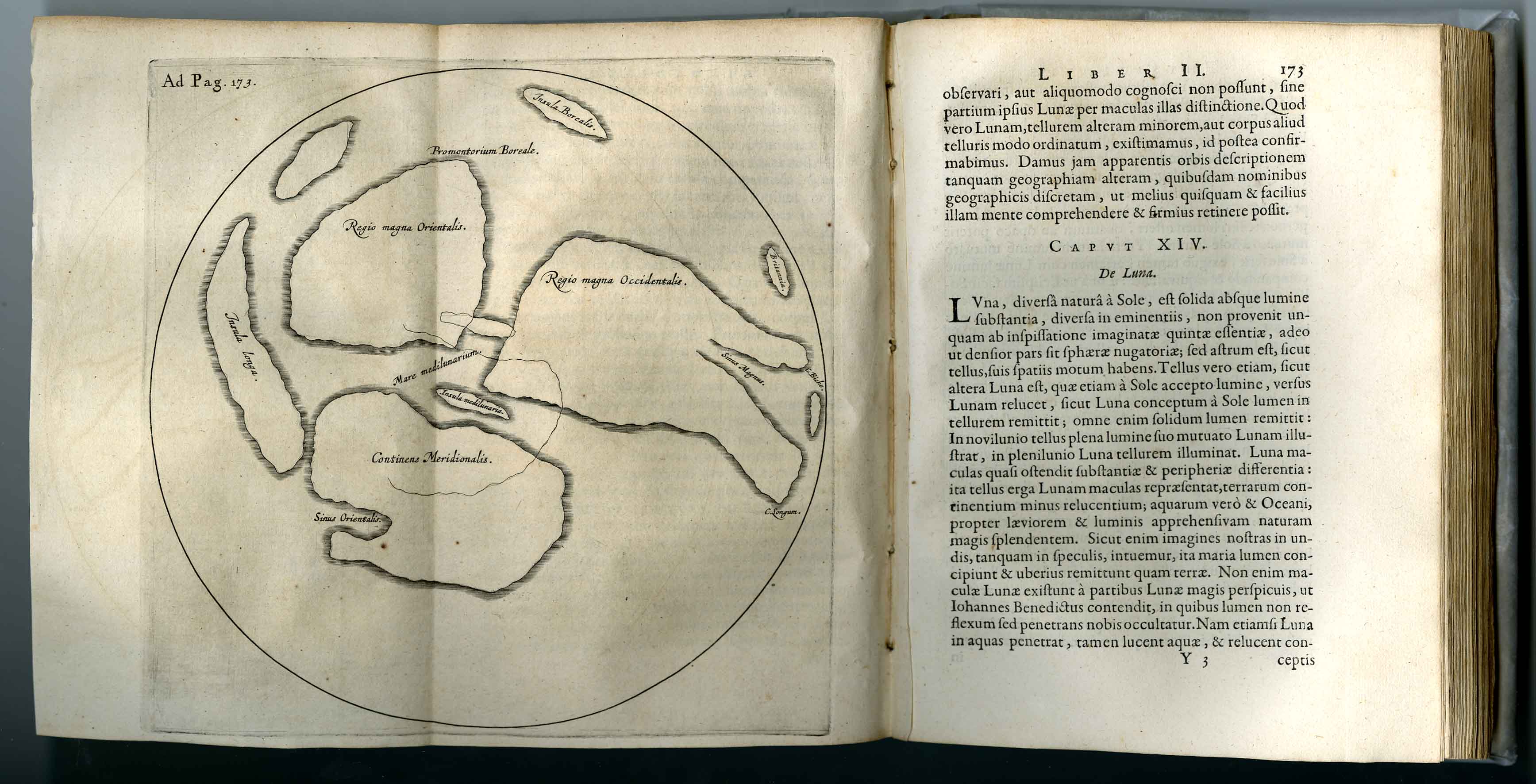 William Gilbert (Colchester, 1544 – Londres, 1603) De Mundo Nostro Sublunari Philosophia 1651 Carte de la Lune  © Paris, Observatoire de Paris, Bibliothèque