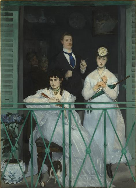 Édouard Manet (1832-1883) Le Balcon, 1868-1869 Huile sur toile. H. 1,70 ; L. 1,24 m Paris, musée d’Orsay ©RMN (Musée d’Orsay) / Hervé Lewandowski
