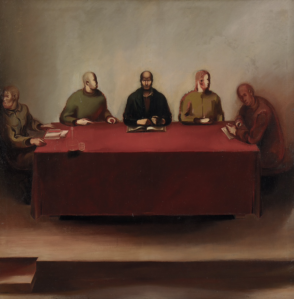 Solomon Nikritine : Le Tribunal du peuple, 1934 ; huile sur toile,  142 × 142 cm Moscou, Galerie nationale Tretiakov