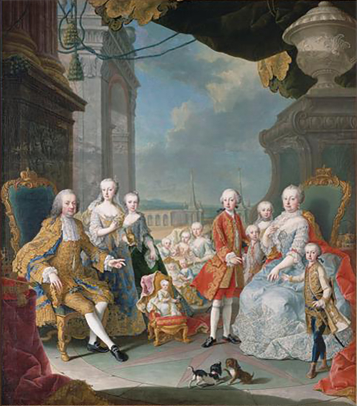 "Martin van Meytens, L'Empereur François Ier d'Autriche et l'impératrice Marie-Thérèse"