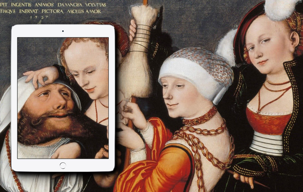 e-album Cranach, un livre d'art numérique