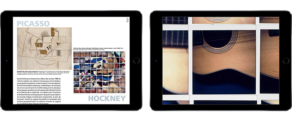 e-album Picasso.Mania, un catalogue d'exposition numérique pour iOS iPad édité par la RMN - Grand Palais