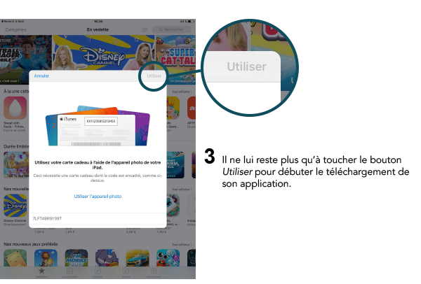 Télécharger une application iPad offerte - étape 3